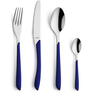 Prisma Ensemble De Couverts De Table, Ménagère 24 Pièces Pour 6 Personnes, Service De Couverts, Acier Inoxydable (Gris Clair) - Neuf