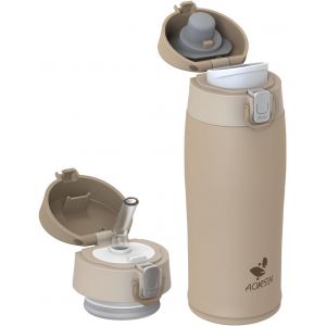Gourde Isotherme, 350ml/500ml/750ml Bouteille Isotherme, Gourde Enfant En Acier Inox 18/8, Gourde Sport Anti-Fuite, Mug Isotherme Sans Bpa Pour Sport, Extérieur Et Quotidien - Neuf