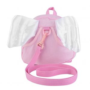 Sac A Dos Anti-Perte Pour Enfant, Motif Ailes De Dessin Anime, Avec Corde De Traction (Rose) - Neuf