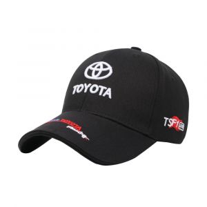 Casquette De Base-Ball Sports De Plein Air De L'équipe Toyota, Cap Race, De Cap, De Coton, De Pare-Soleil Réglable, Noir - Neuf