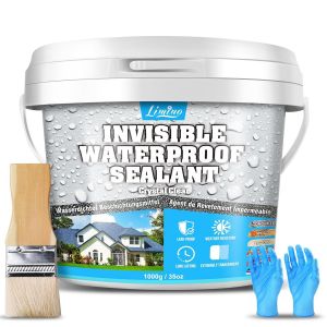 Rev&ecirc;tement Imperm&eacute;able Transparent-Mastic D'&eacute;tanch&eacute;it&eacute; &Agrave; Base D'eau-Imperm&eacute;abilisant Pour L'int&eacute;rieur Et L'ext&eacute;rieur-Joint En Plastique Liquide Pour Toits,Salle De Bain - Neuf