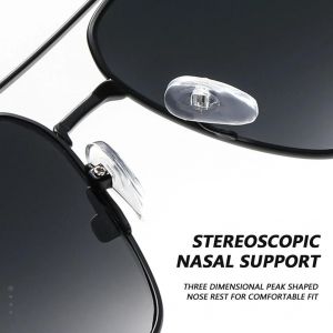 Lunettes De Conduite Anti-&Eacute;blouissement Pour Hommes Vintage Mode Rectangulaire Aviator Lunettes De Soleil Noir Gris - Neuf