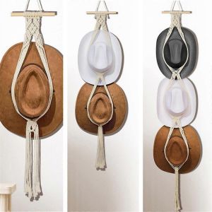 Cintres à chapeau Porte-chapeau Cintre à l'arrière de la porte Organisateur de chapeau,3 niveaux - Neuf
