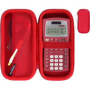 Dur &Eacute;tui de Protection pour TI-36X Pro/TI-30Xa/TI-30X Plus/TI-30XIIS/TI-30XS/TI-30X Pro Calculatrice Scientifique (Rouge) - Neuf