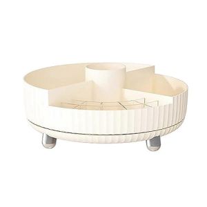 Organisateur de maquillage rotatif pour vanit&eacute; - organisateur de salle de bain et organisateur paresseux pour parfum cosm&eacute;tique - Neuf