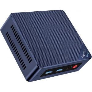 CHECARZHN--NO1-Mini S12 Pro Mini Pc, Mini Ordinateur De Bureau Avec Alder Lake-N N100, 16 Go So-Dimm Ddr4 + 500 Go M.2 2280 Sata3 Ssd, Wifi6, Double Hdmi, Double Écran, 1000 Mbps, Bt 5.2 - Neuf