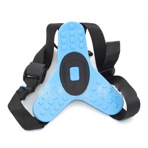 Support de mentonniere pour casque de moto, compatible avec les cameras d'action Hero, bleu - Neuf