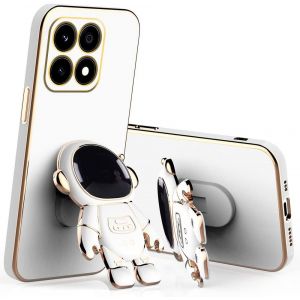 Kal-Compatible Avec Coque Honor 200 Smart Silicone, Ultra Souple Coqu Honor 200 Smart Antichoc Coque De Téléphone Avec Support Astronaute Placages Mignon Désign (Blanc) - Neuf