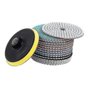 15pcs diamant polissage tampons 4 pouces 100mm humide / sec pour granit pierre béton marbre - Neuf