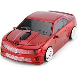 WQD-Souris de Voiture sans Fil, Souris d`Ordinateur de Voiture de Sport sans Fil, Souris d`Ordinateur Portable pour XFL (Rouge) - Neuf