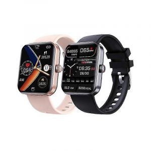 Montre connect&eacute;e F571, grand &eacute;cran IPS haute d&eacute;finition 1,91 pouce, &eacute;tanche, mesure de la fr&eacute;quence cardiaque, de la pression art&eacute;rielle et de l'oxyg&egrave;ne sanguin, bracelet en silicone, rose - Neuf