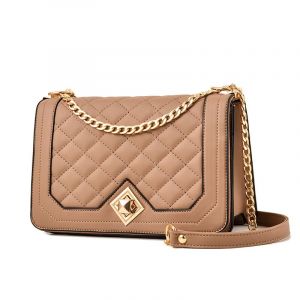 Petit sac à main à bandoulière en cuir PU pour femme, sac à bandoulière avec chaîne, sac à main, sac à bandoulière, sac à bandoulière, sac à bandoulière, kaki - Neuf