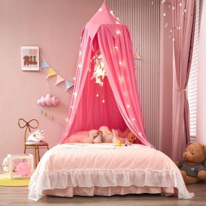 Kal-Moustiquaire De Lit, Moustiquaire Pour Lit Double Et Lit Simple, Moustiquaire Pliable Et Portable Pour Fille, Pour La Maison, Le Jardin, Le Balcon, Le Camping (Couleur Rose) - Neuf