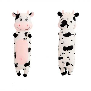 Joli Coussin En Peluche Doux Et Cr&eacute;atif En Forme De Vache, Motif Animal De Dessin Anim&eacute;, Pour La Chambre &Agrave; Coucher, 70 Cm / 27,5 Pouces - Neuf
