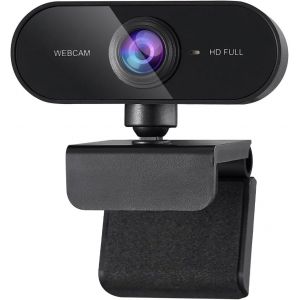 1080P Full Hd Webcam Streaming Webcam With Noise Cancelling Microphone, 80&deg; Wide Angle Pc Camera, Usb Web Cam Plug Play In Windows Macos Linux, For Pc/Mac/Laptop/Tablet/Skype/Video Zoom - Neuf