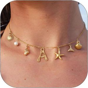Collier Pendentif Coquillage &Eacute;toile De Mer Blanc Pour Femme, Bijou Ascidie, Accessoire De Plage. - Neuf