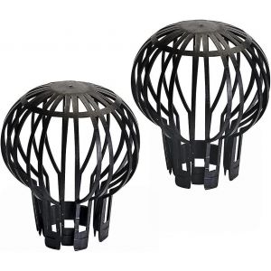 Grilles de protection pour goutti&egrave;res (lot de 2) contre les feuilles et les d&eacute;bris - Neuf