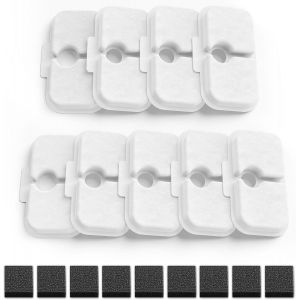 Lot De 9 Filtres De Rechange Pour Fontaine &Agrave; Chat Avec &Eacute;ponges Pr&eacute;-Filtrantes, Compatibles Avec Fontaine &Agrave; Eau Petlibro 2,5 L Plwf005/Plwf115 - Neuf