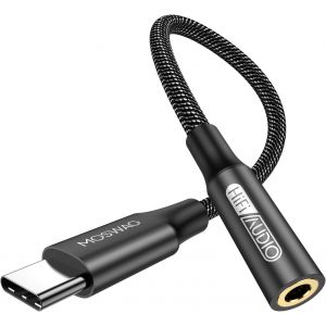 KALANKA-Adaptateur de Prise de Casque à 3,5mm, Adaptateur Écouteur USB C Jack 3.5mm en Nylon, Adaptateur Jack USB Type C avec DAC pour Samsung Galaxy s24 22 S20 Ultra S20, Pixel 4 3 2 XL, iPad Pro - Neuf