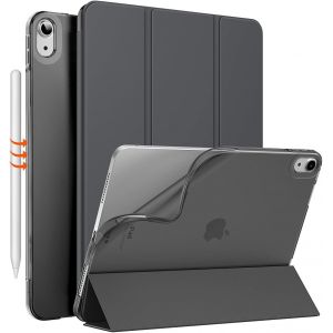 Coque pour iPad Air 11 Pouces 7e/6e G&eacute;n&eacute;ration M3/M2 2025/2024, iPad Air 5e/4e G&eacute;n 10,9"" 2022/2020, Coque Arri&egrave;re Translucide Givr&eacute;e TPU, Auto R&eacute;veil/Sommeil, Gris Sid&eacute;ral - Neuf