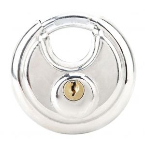 Cadenas antirouille en acier inoxydable 304 avec cle pour entrepots et jardins - Neuf