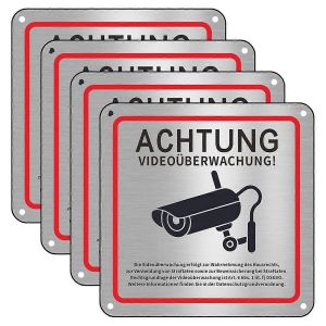 Panneau de vidéosurveillance,Propriété privée de vidéosurveillance - Neuf