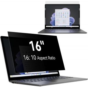 Filtre De Confidentialit&eacute; 16 Pouces Aspect 16:10, Film Ecran Ordinateur Confidentialit&eacute; Portable Compatible Avec Lenovo/Thinkpad/Acer/Dell/Hp/Asus/Sony, Amovible Anti-Lumi&egrave;re Bleu Protection Ecran Pc - Neuf