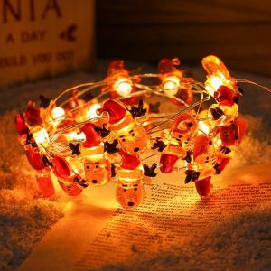 Jgd-Guirlande Lumineuse De No&euml;l, Guirlande Lumineuse De D&eacute;coration De No&euml;l En Forme De Renne De 2 M Et 20 Led,Guirlande Lumineuse &Agrave; Th&egrave;me De No&euml;l &Agrave; Led Pour Sapin De No&euml;l, Chambre, F&ecirc;te, Balcon, Fen&ecirc; - Neuf