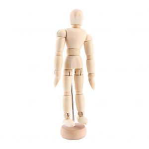 Art Class Figure en bois Homme Manikin Mannequin Bois Mod&egrave;le Mobile Affichage Artisanat 5.5inch - Neuf