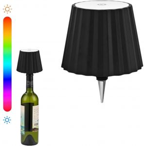 Kal-Led Bouteille Lampe De Table Dimmable 4000 Mah Batterie Ip54 Sans Fil Lampe De Table Tactile À L'intérieur Et À L'extérieur Lampe De Bouteille Portable Pour Restaurant Bar(Rgb-Wenlu) - Neuf