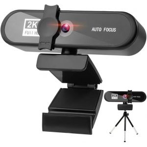 ChenQuanSarl-Webcam 2K Caméra De Téléphonie Vidéo ¿ Autofocus Ultra Hd Webcam De Réunion Avec Microphone Stéréo ¿ Caméra D'Ordinateur Plug And Play Avec Br -Vue Pour Les Enregistrements En Direct En - Neuf