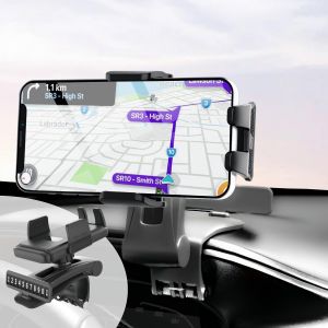 Support de T&eacute;l&eacute;phone de Voiture Rotatif &agrave; 360&deg;, Support de T&eacute;l&eacute;phone Mobile pour Tableau de Bord, Support de T&eacute;l&eacute;phone de Voiture Adapt&eacute; Aux Smartphones de 4 &agrave; 7 Pouces - Neuf