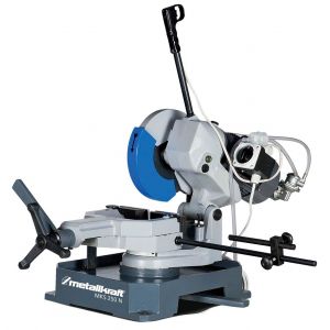 Tron&ccedil;onneuse m&eacute;tal acier 1,1 kW 230 V lame circulaire &oslash;250 mm 40 tr/min avec pompe Metallkraft MKS250N - Neuf