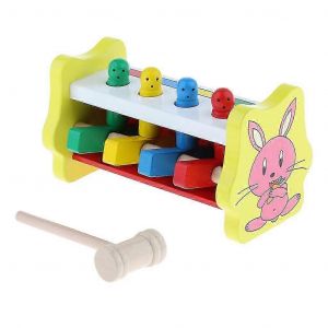 Jeu &Eacute;ducatif En Bois Pour Enfants Avec Piquets, Banc De Martelage, Cadeau - Neuf