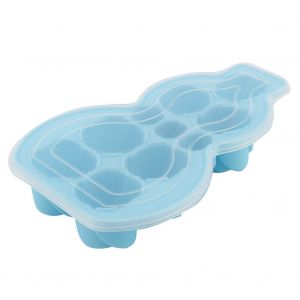 Hjlian Moule A Glacons En Silicone A Faire Soi-Meme, Moule A Pudding Congele, Moule A Chocolat, Moule A Patisserie, Cuisine Avec Couvercle, Bleu - Neuf