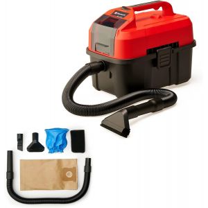Einhell Aspirateur eaux et poussières sans fil TE-VC 18/10 Li-Solo Power X-Change (18V, avec tuyau d¿aspiration 2 m, Livré avec accessoires) Livré sans Batterie ni Chargeur - Neuf