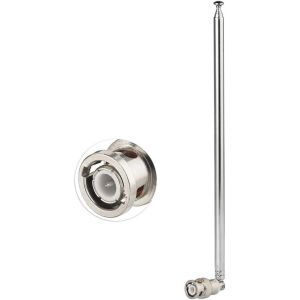 Antenne Radio CB T&eacute;lescopique HF VHF UHF 7-Sections 115 cm Compatible avec Radio Scanner Amateur Bidirectionnelle &Eacute;metteur FM R&eacute;cepteur de Microphone sans Fil Compteur - Neuf