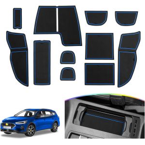 Tapis En Caoutchouc Compatible Avec Ford Focus Active 2022-2024 Tapis De Porte Antid&eacute;rapant (Bleu) - Neuf
