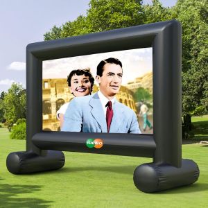 Écran De Projecteur Vidéo Extérieur?Écran Pour Vidéoprojecteur Gonflable Avec Sac De Transport Écrans De Projection Tv Et Home Cinema (Souffleur Intégré) - Neuf