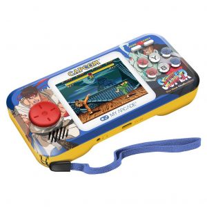 My Arcade Pocket Player Pro + Travel Case Super Street Fighter II console de jeux portables 2.75" Bleu et Jaune - Neuf