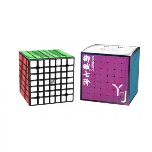 YJ Yufu V2M 7X7x7 Cube magique magnétique Cube de vitesse 7x7 Cubo Magico pour jouets éducatifs cadeaux pour enfants-Black - Neuf