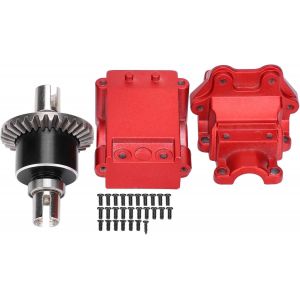 KAL-Boîte De Vitesses Rc Avec Kit De Différentiel En Métal, Différentiel En Métal Rc Boîte De Vitesses Rc 1/14 Accessoire Rc Compatible Pour Voiture Télécommandée Wltoys 144001 1/14 - Neuf