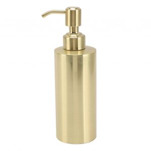 Distributeur de savon en acier inoxydable doré pour salle de bain et cuisine - Distributeur de savon pour les mains,de détergent ou de lotion - Neuf
