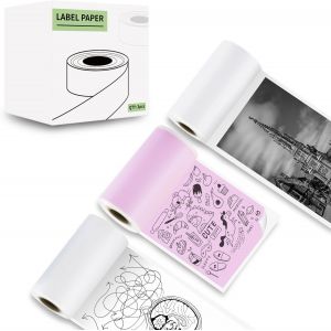 Lot de 3 rouleaux de papier d'impression thermique coloré pour mini imprimante à tickets-Imprimante de poche Bluetooth portable-Pour la plupart des mini thermiques - Neuf