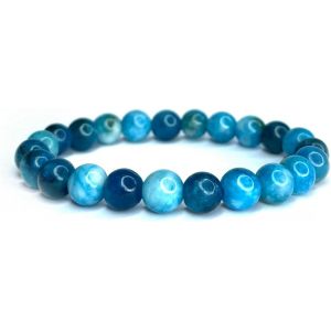 Meimie-Bracelet En Apatite Pierres Naturelles Perles De 8mm Pierres Fines Et Précieuses Bracelet Un Xe Bijouxminéraux Cadeau De Sérénité Cadeau Anniversaire Pour Femme Et Homme - Neuf