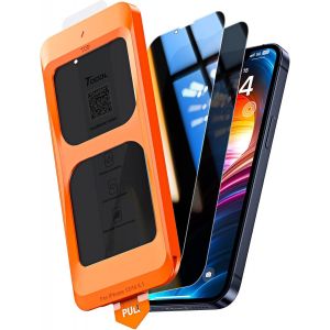 Eryi-Verre Trempé Anti Espion Pour Iphone 13/13 Pro/Iphone 16e 6,1 Pouces, Véritable Anti-Espion À 25°, Dépoussiérage Automatique, Sans Bulles, 9h, Coques De Téléphone Compatibles, 2 Pièces - Neuf