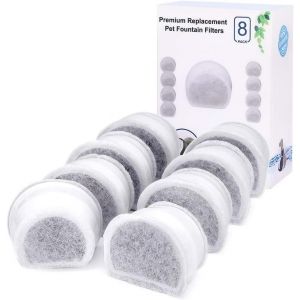 Filtres Au Charbon De Remplacement Pour Fontaines Petsafe Drinkwell Avalon, Pagode, 2 Gallons, Sedona Et Seascape, Paquet De 8 Filtres Pour Fontaine - Neuf