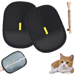 Jgd-Lot De 2 Gants Magn&eacute;tiques De Toilettage Double Face Pour Animaux De Compagnie - R&eacute;utilisables - Pour Nettoyer Les V&ecirc;tements, Les Tapis Et Les Canap&eacute;s - Neuf