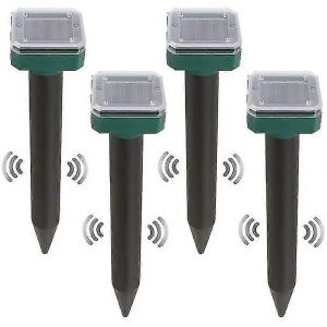 Lot De 4 R&eacute;pulsifs Solaires Anti-Serpents Pour L'ext&eacute;rieur, R&eacute;pulsif Solaire Ultrasonique Anti-Serpents Pour L'ext&eacute;rieur - Neuf