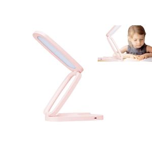 Lampe De Bureau Led Pliable Avec Commande Tactile Et Batterie Rechargeable - Rose - Neuf